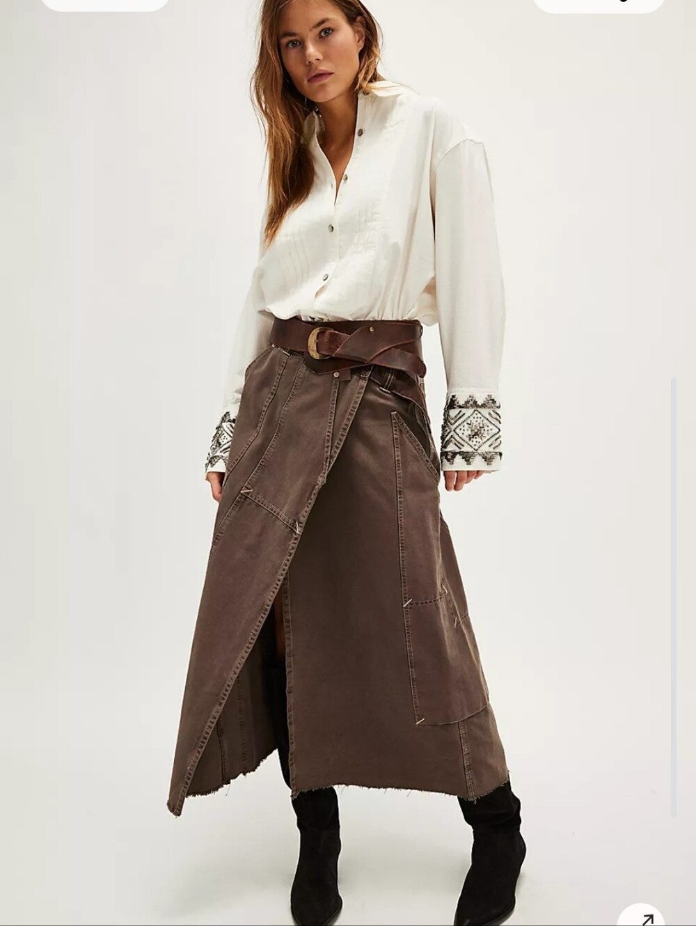 NWT Free People we the free Daria Maxi Skirt